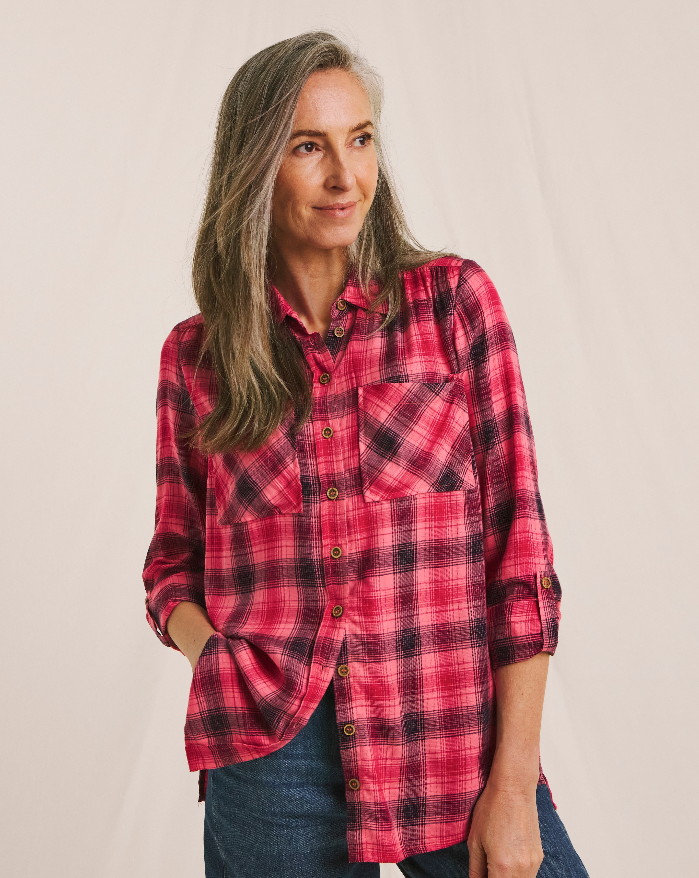 Julipa Longline Check Shirt