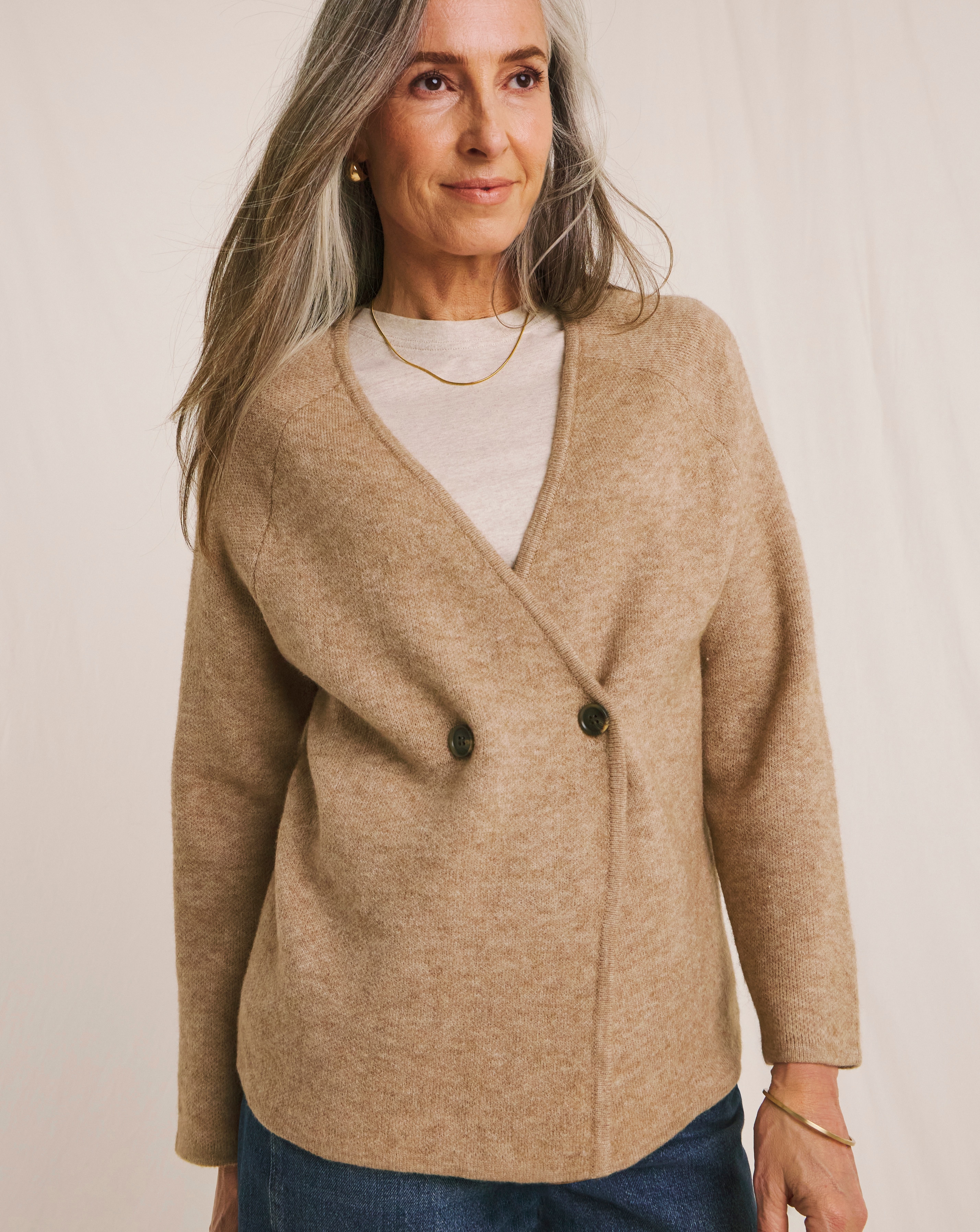 New In - Julipa Double Breasted Knitted Jacket