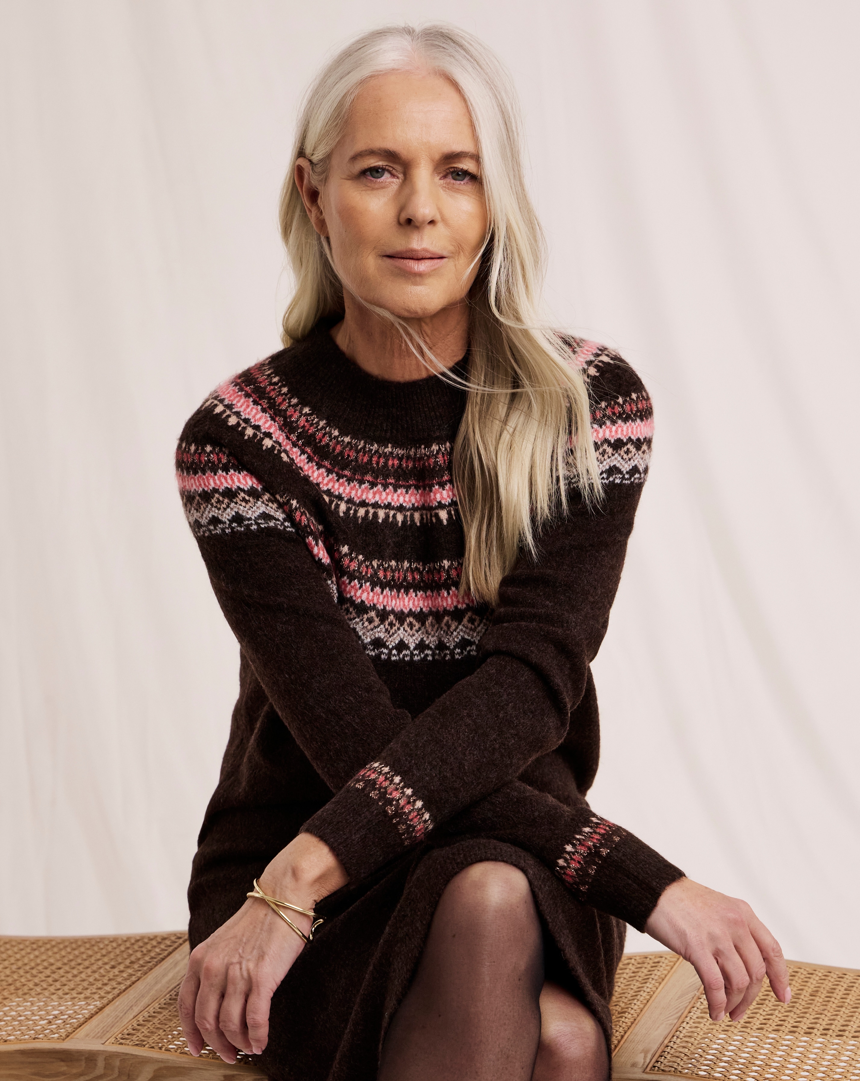 Julipa Fairisle Knitted Jumper Dress