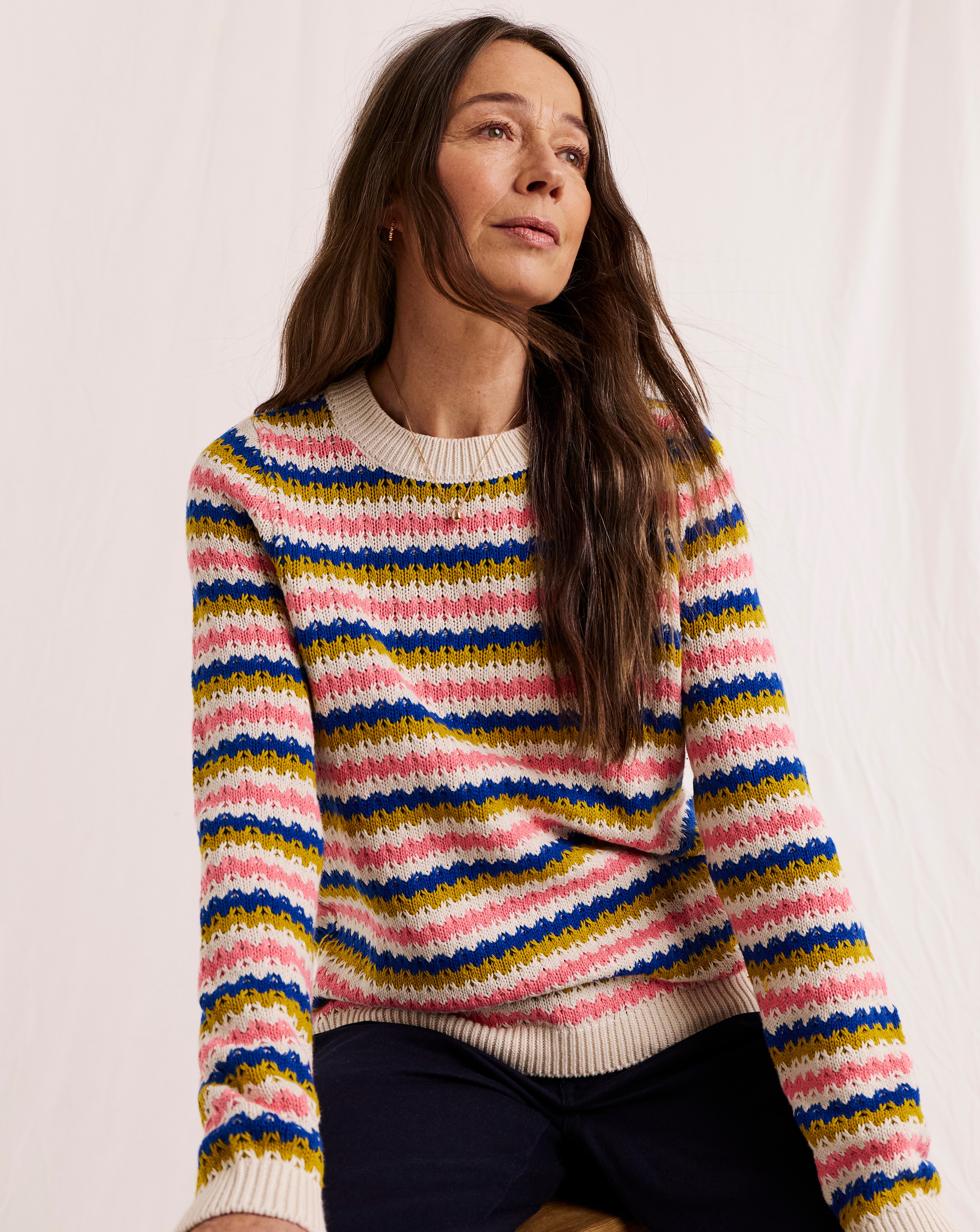 New In - Julipa Cotton Stripe Knitted Jumper