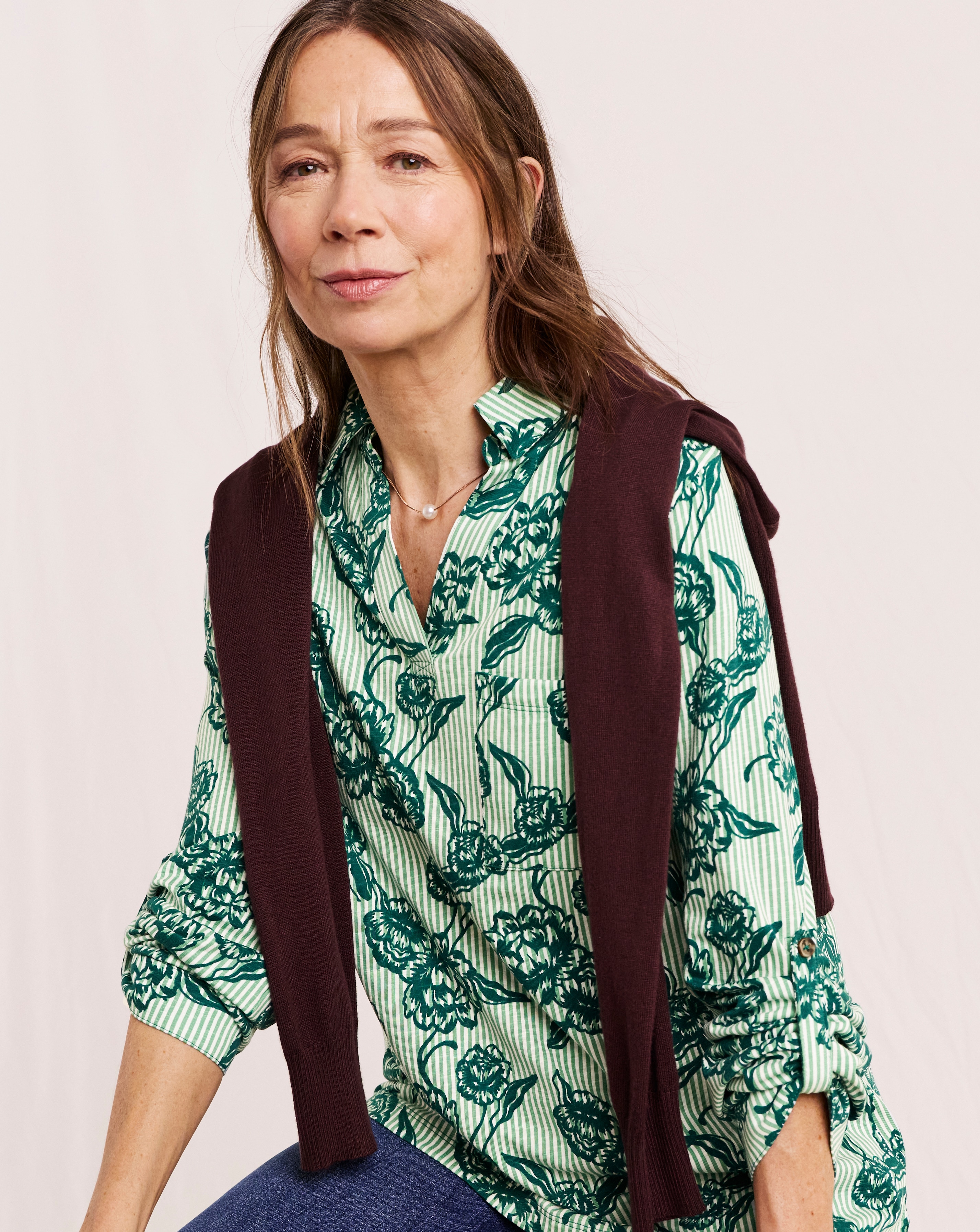 New In - Julipa Cotton Printed Pop Over Top