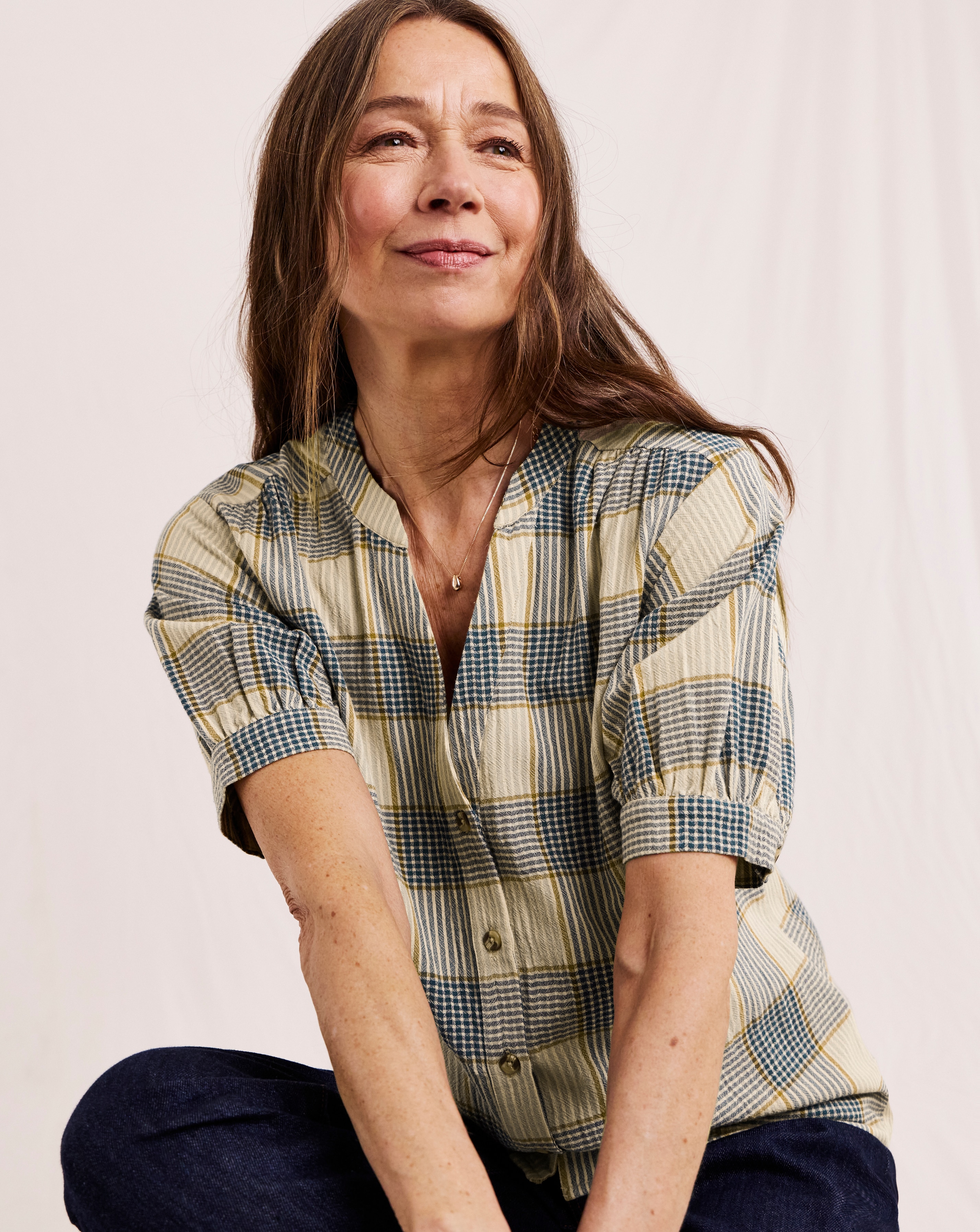 New In - Julipa Check Print Blouse