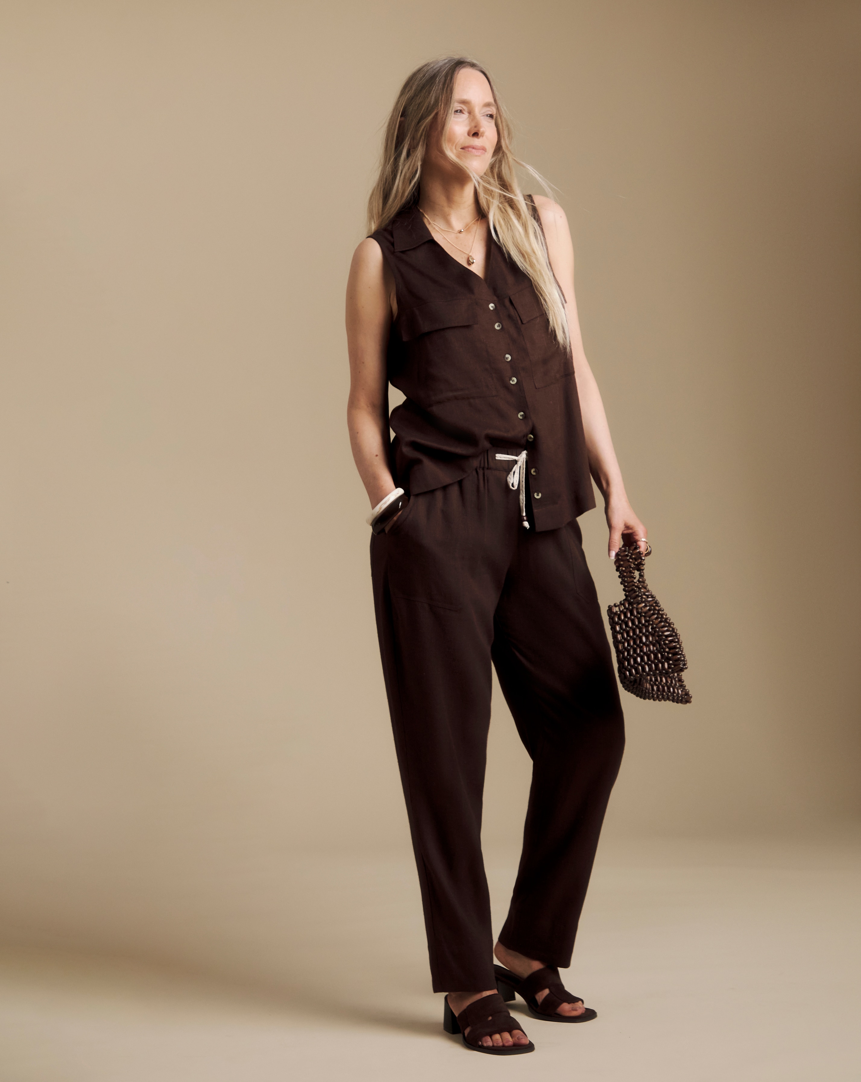 New In - Julipa Tapered Linen Trousers