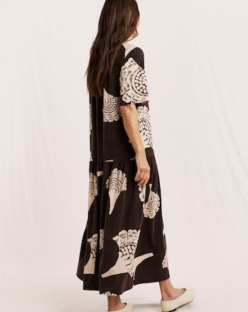 Julipa Button Down Jersey Midi Dress