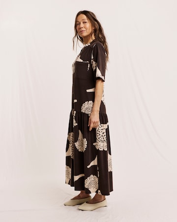 Julipa Button Down Jersey Midi Dress