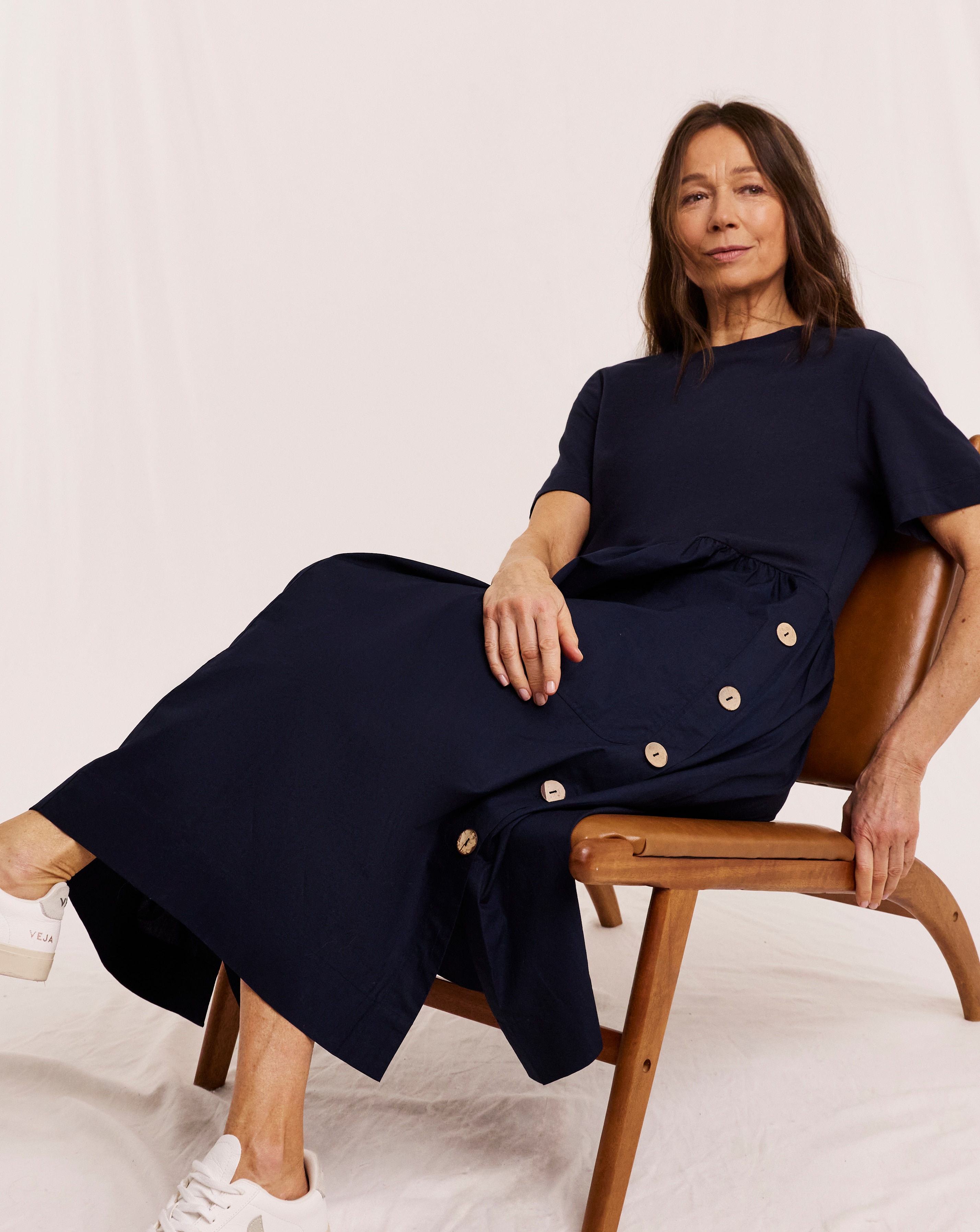 New In - Julipa Button Detail Midi Dress