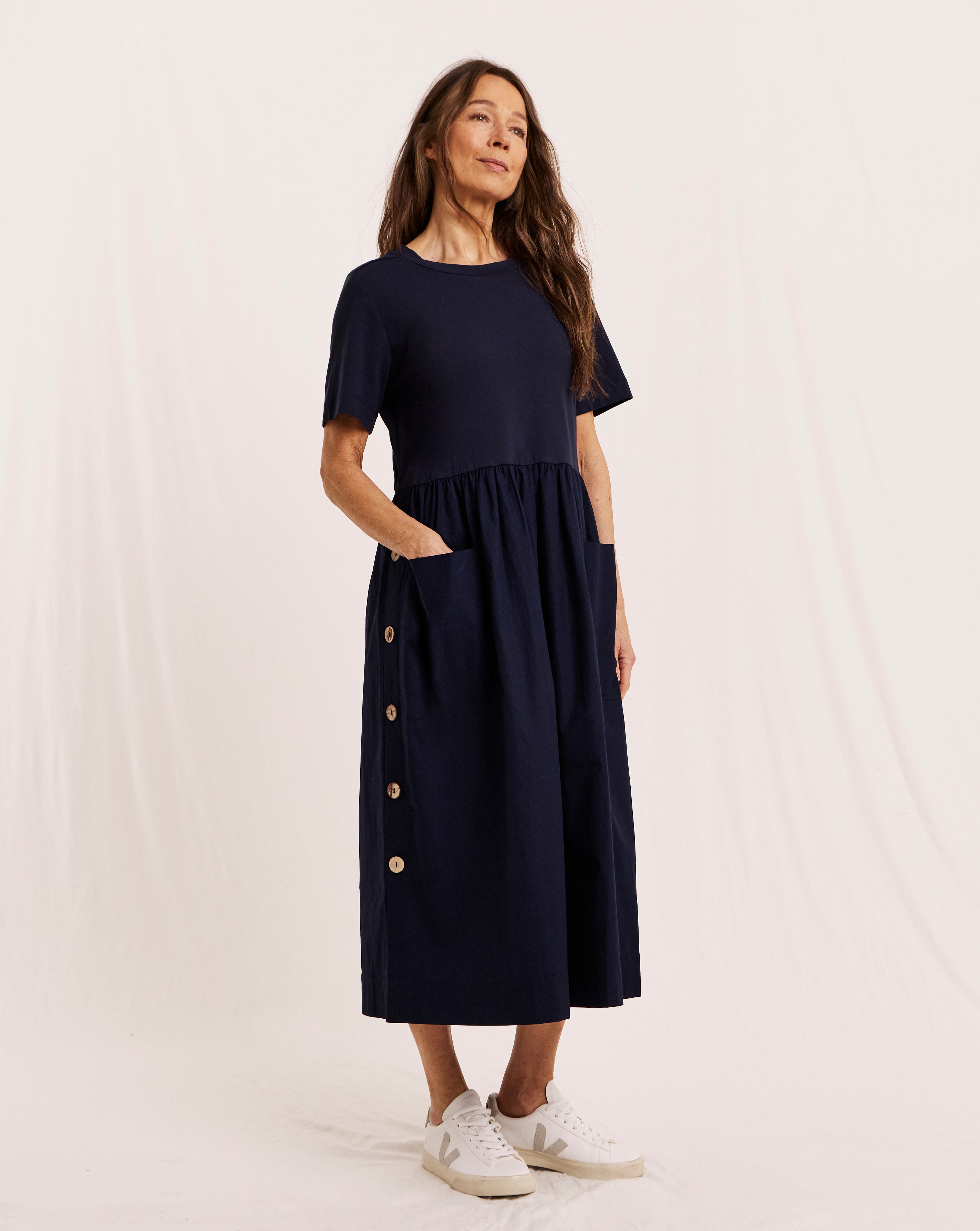 New In - Julipa Button Detail Midi Dress
