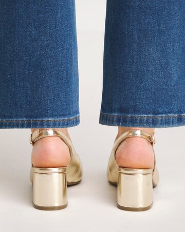 Block Heel Slingback Shoe EEE Fit