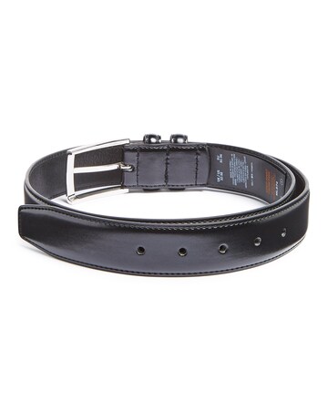 Black Bonded Leather Belt