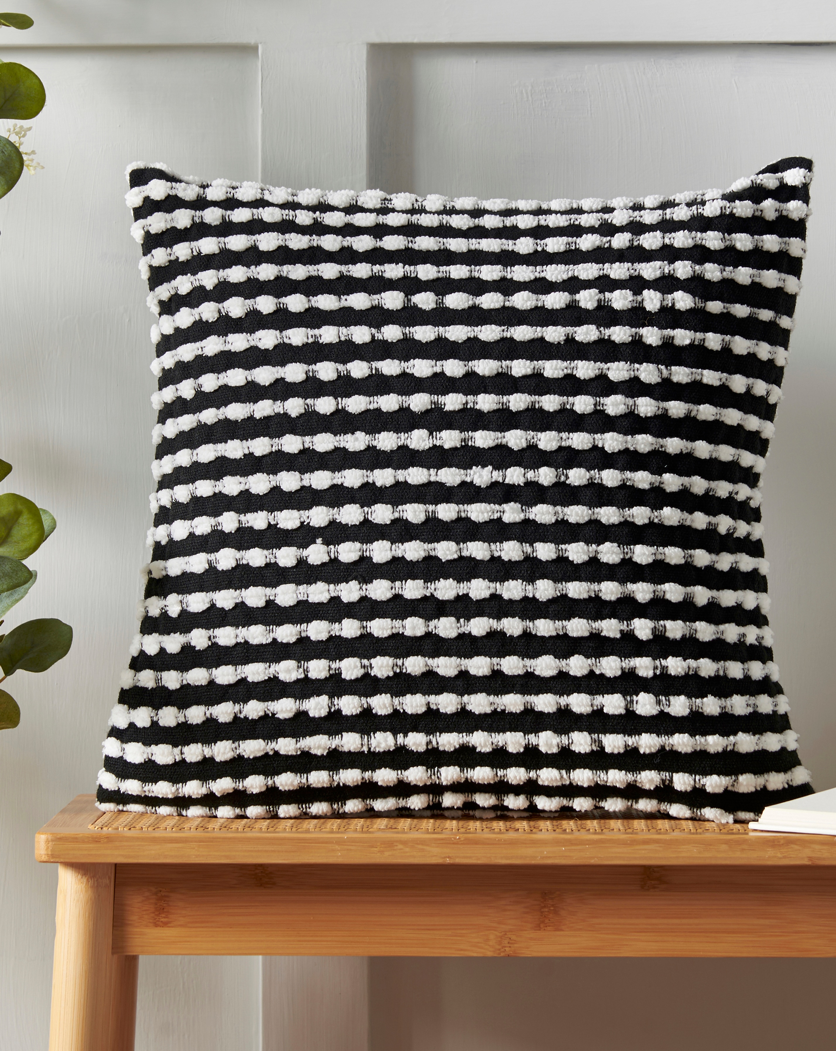 Catherine Lansfield Stab Stitch Cushion