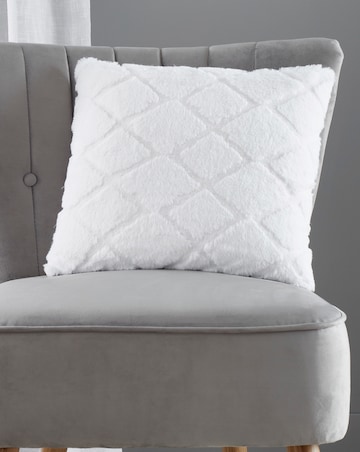 Catherine Lansfield Cosy Diamond Cushion
