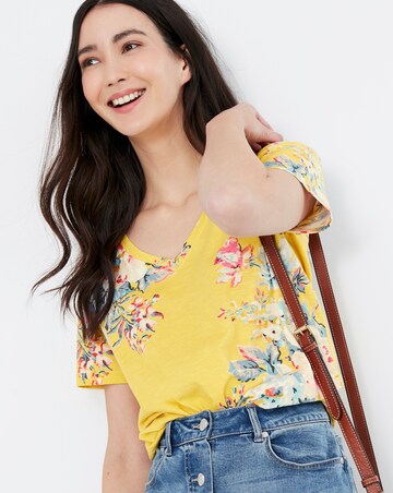 Joules Celina Print V-neck T-shirt