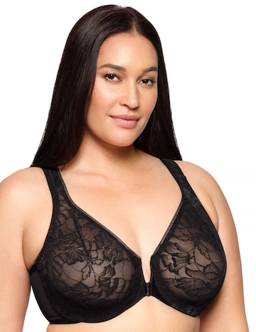 Glamorise Plus Size Lacey T-Back WonderWire Bra 9246