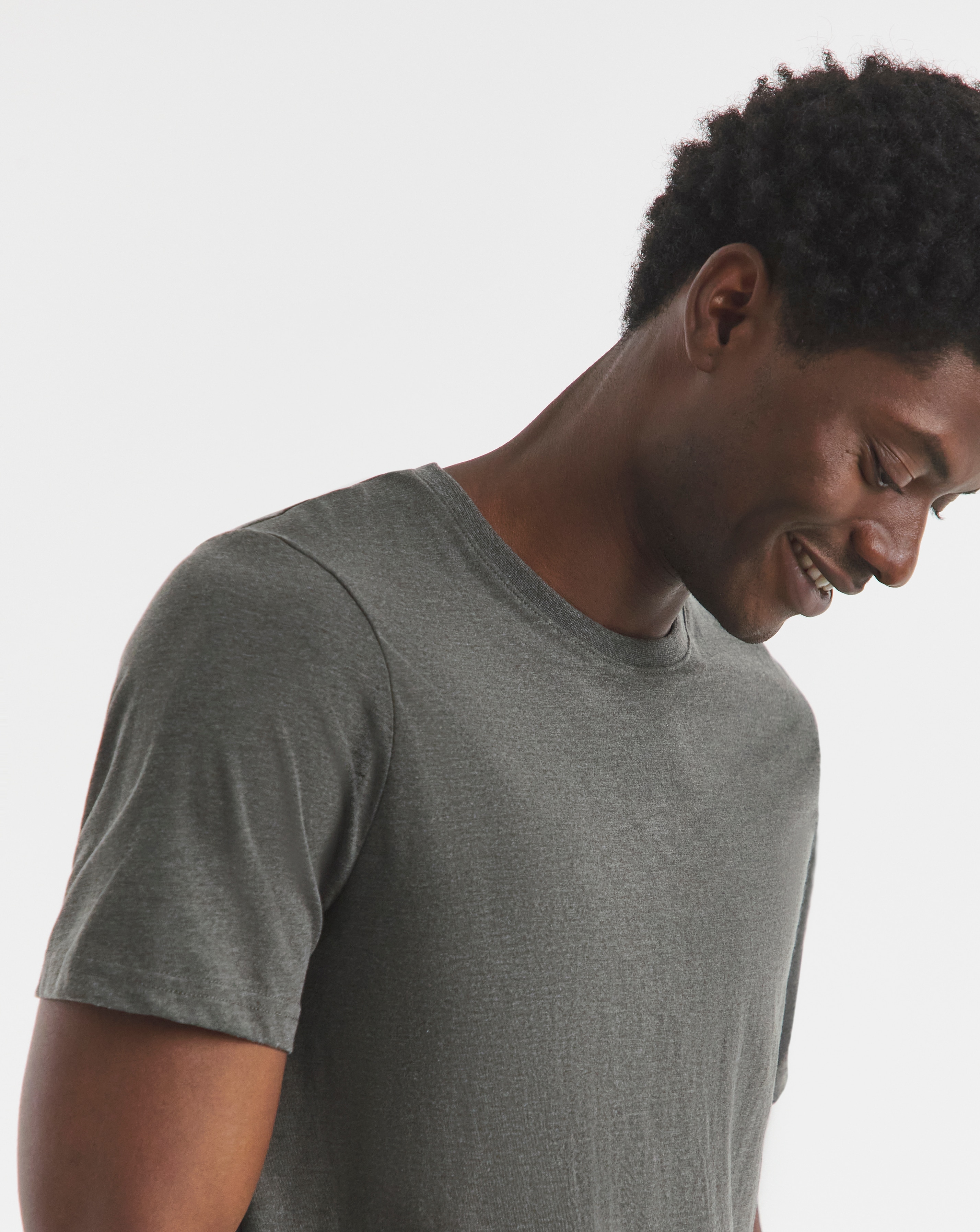 Pure Cotton Crew Neck T-Shirt Long