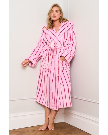 JimJamTheLabel Pink Stripe Dressing Gown