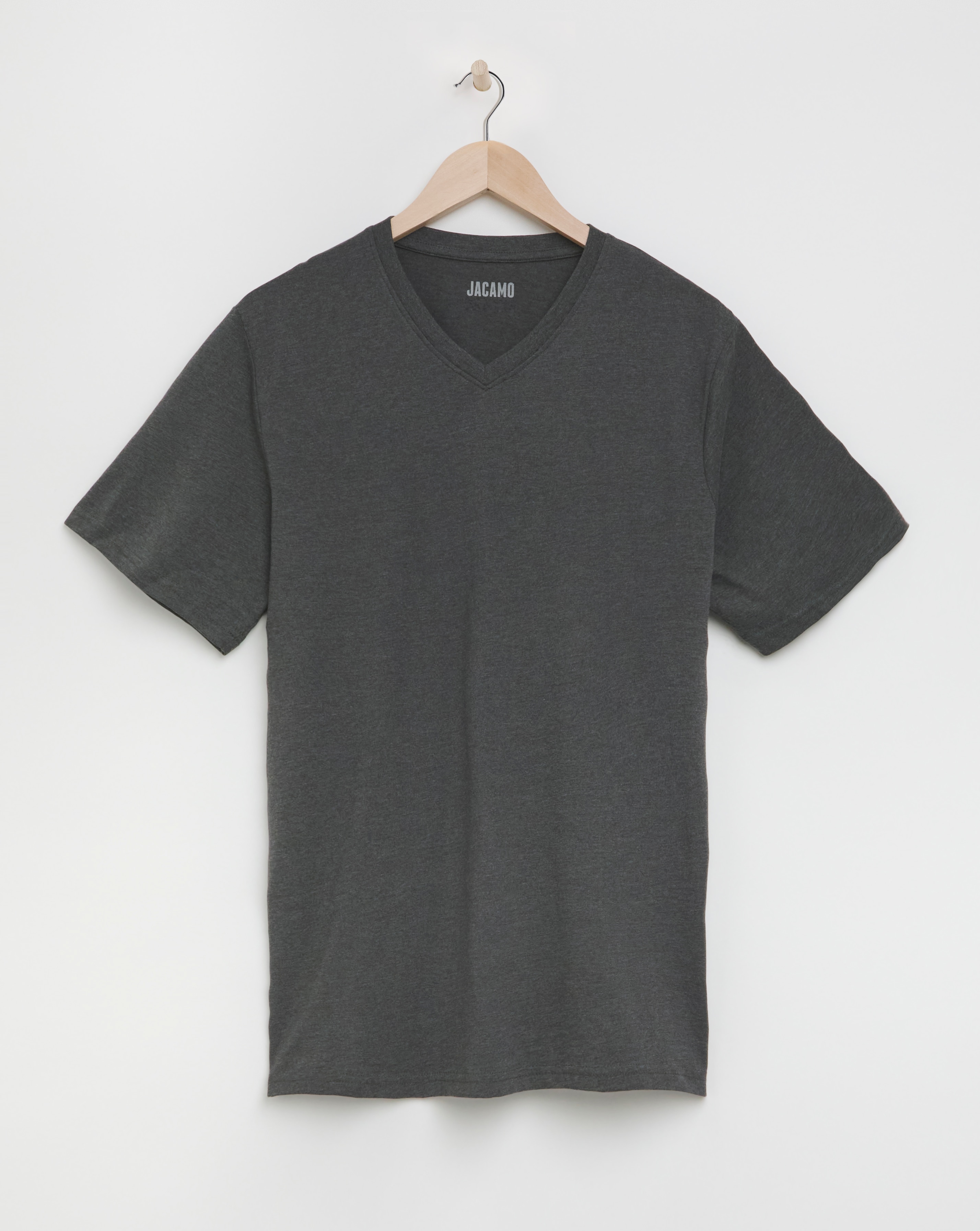 Pure Cotton V-Neck T-Shirt Long