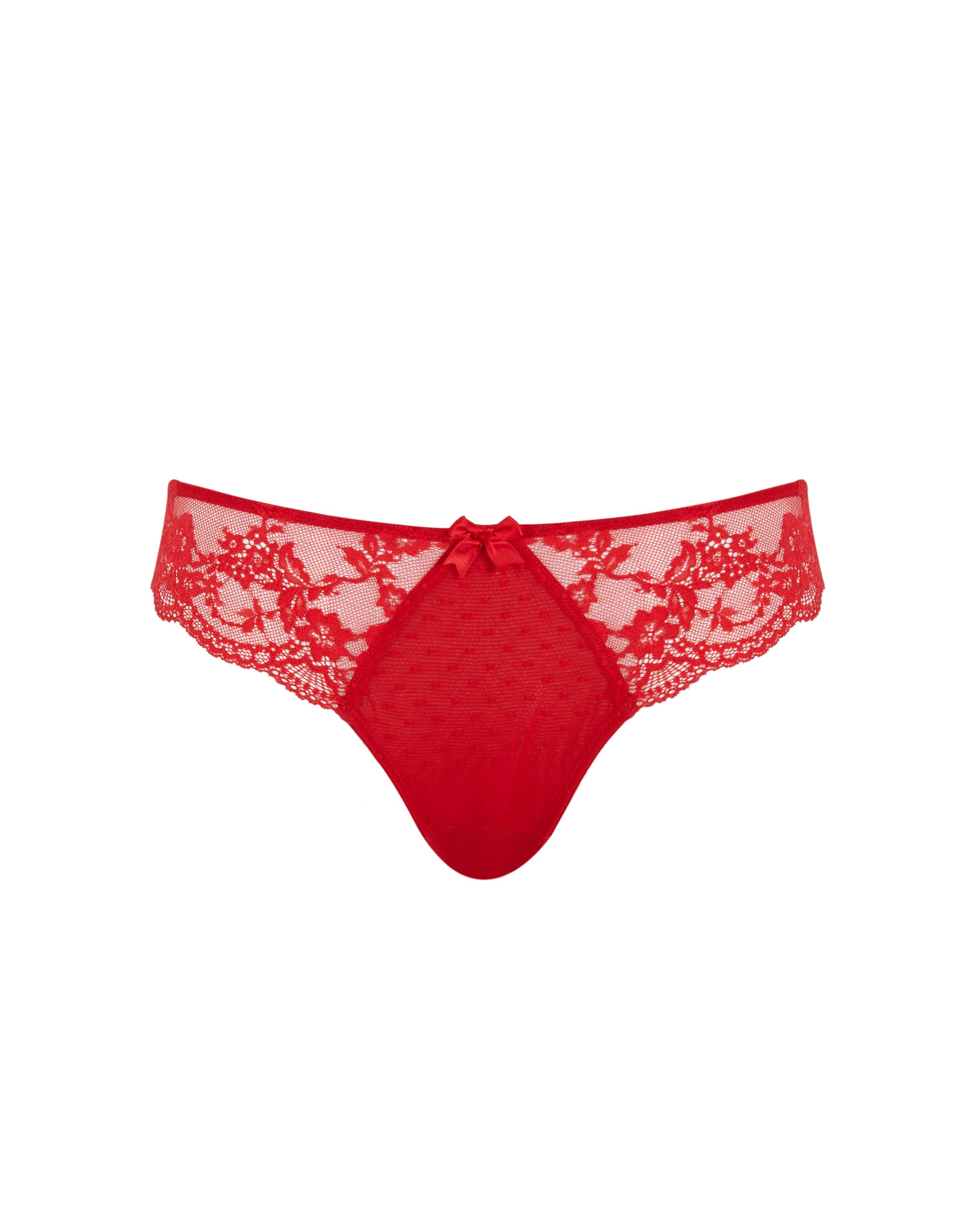 Panache Heidi Brazilian Knicker Ruby Red | JD Williams