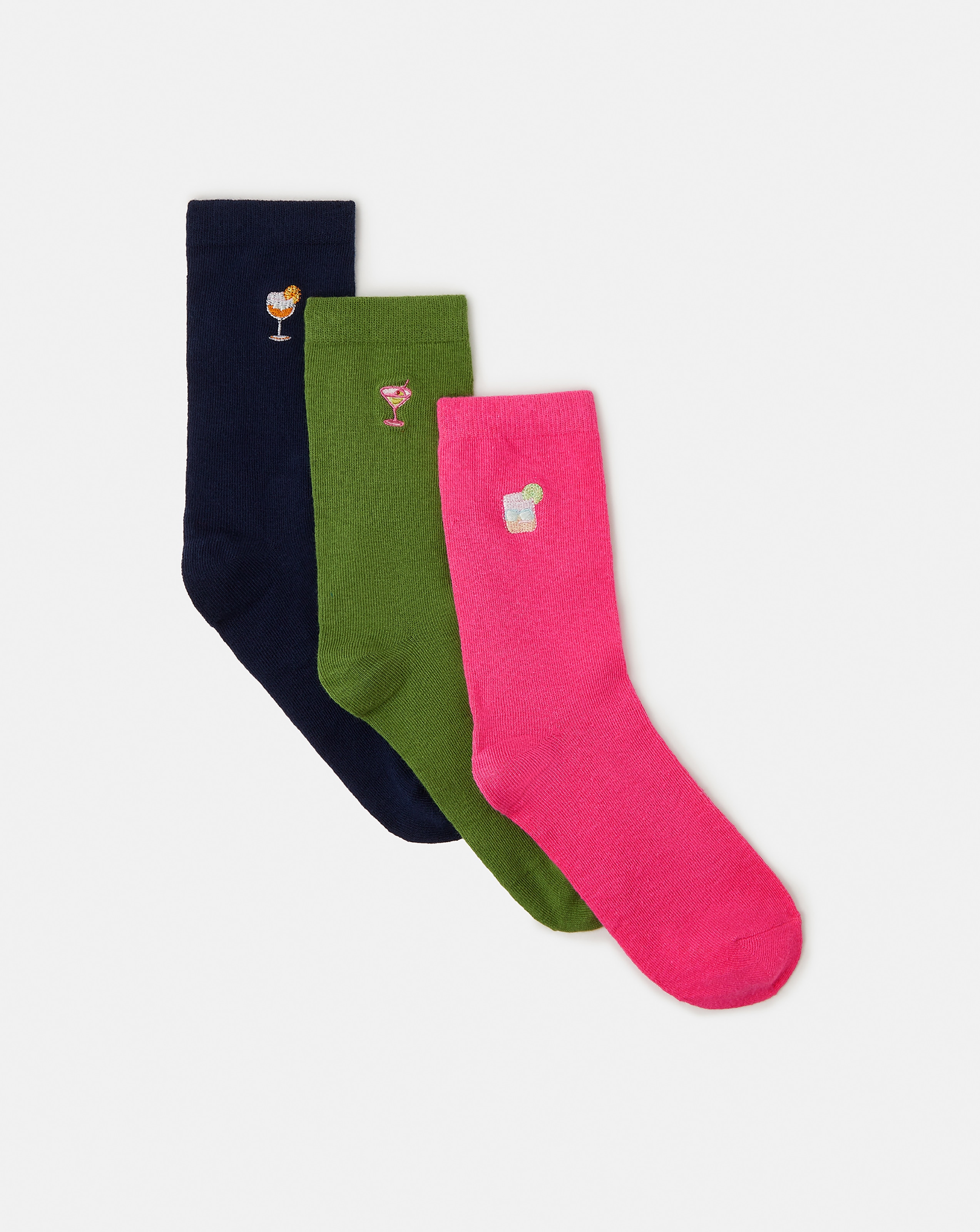 Accessorize 3pk Cocktail Socks Gift Box