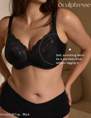 Sculptresse Amara Full Cup Black Bra