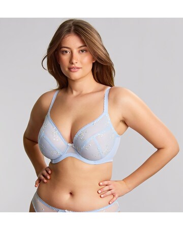 Panache Meadow Plunge Bra Dusky Blue