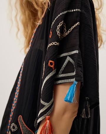 Monsoon Pelia Embroidered Mini Kaftan