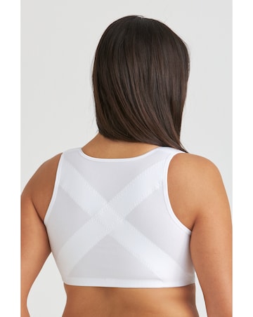 Miss Mary Cotton X-back front closure Non-wired Bra