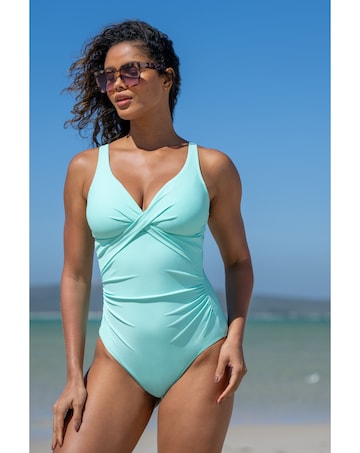 Pour Moi Free Spirit Twist Front Tummy Control Swimsuit