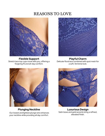 Panache Heidi Plunge Indigo Wired Bra