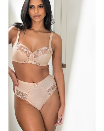 Pour Moi Sofia Lace Embroidered Deep Brief
