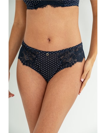 Pour Moi Bliss Printed Mesh Brazilian Brief