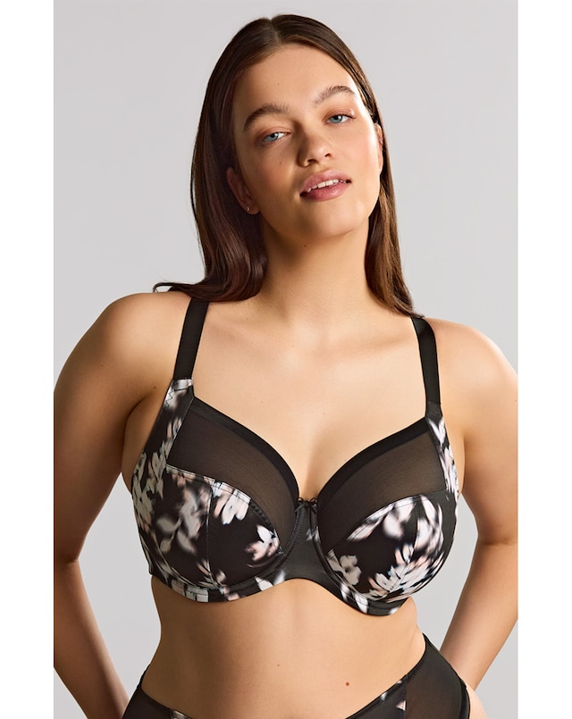 Sculptresse Bliss Black Floral Full cup Wired Bra