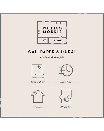 William Morris at Home Blackthorn Navy Floral Wallpaper