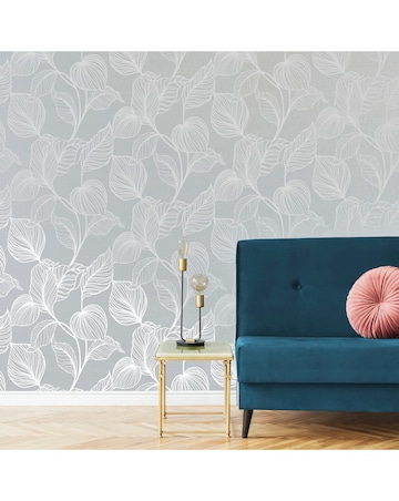 Boutique Moonstone Royal Palm Tropical Wallpaper