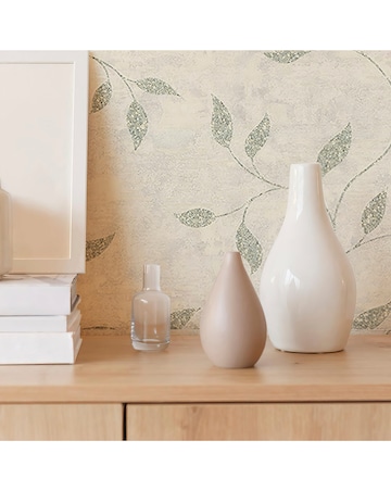 Boutique Ornamental Leaf Sage Wallpaper
