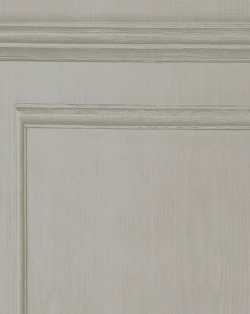Fresco Wood Panelling Neutral Wallpaper
