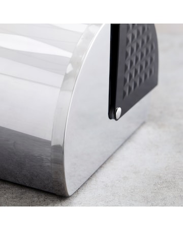 Tower Solitaire 4 Piece Bread Bin and Canister Set Black