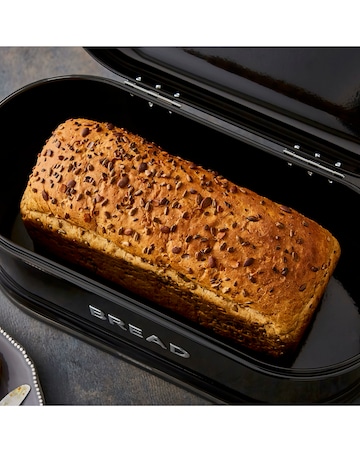 Tower Belle 4 Piece Bread Bin and Canister Set Black