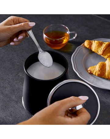 Tower Renaissance 4 Piece Bread Bin and Canister Set Black