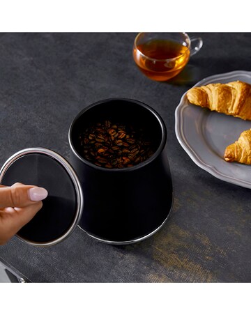 Tower Renaissance 4 Piece Bread Bin and Canister Set Black