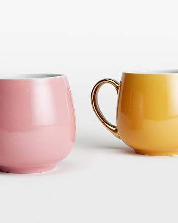 Waterside Multi-Coloured Set of 4 Hug Mugs