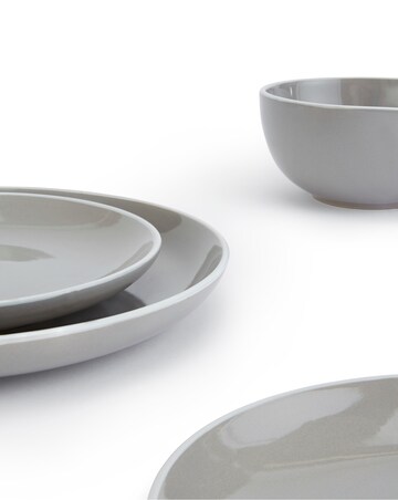 Waterside Grey Coupe 12 Piece Dinner Set