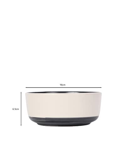 Waterside Brushed Monochrome 16 Piece Dinner Set