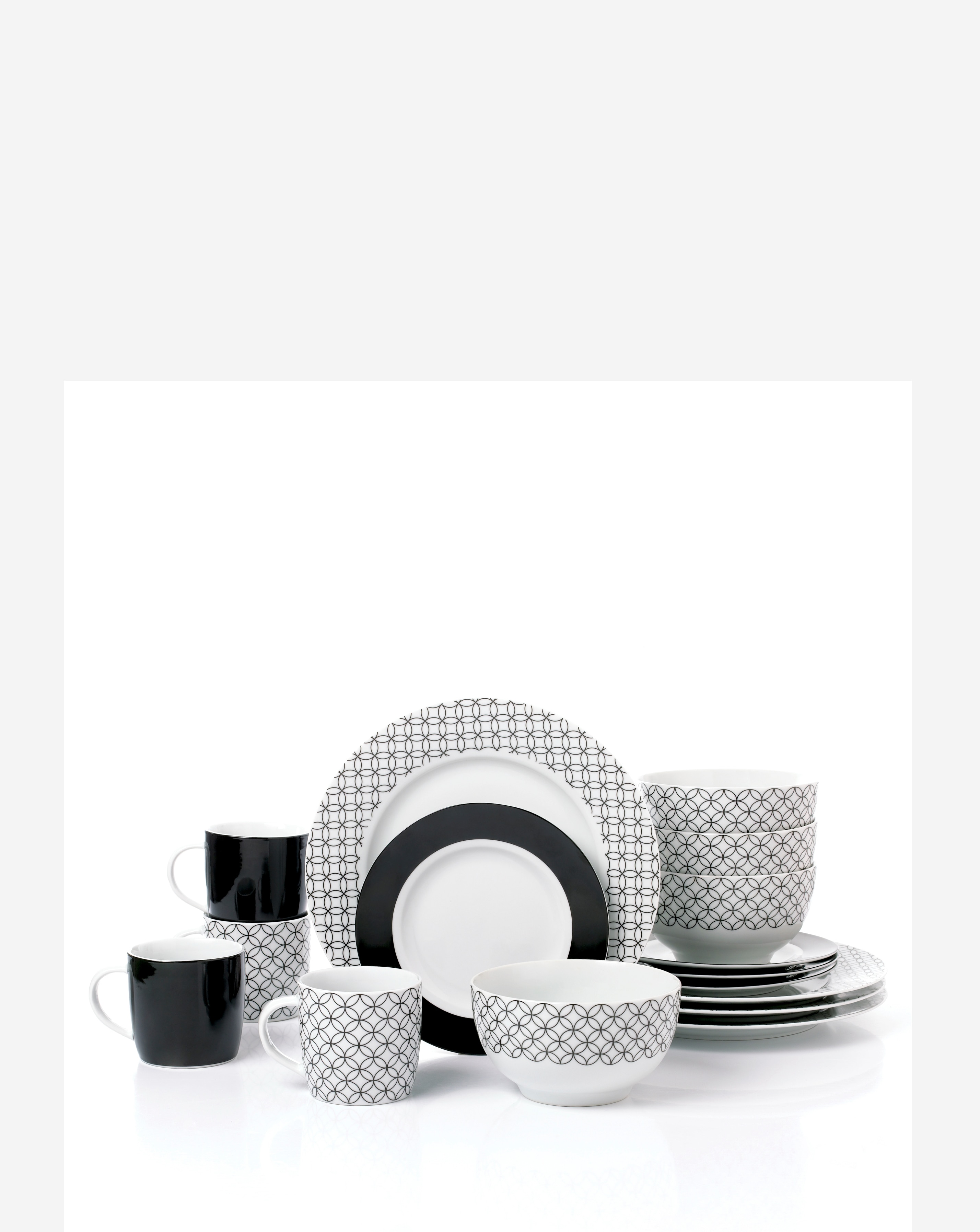 Waterside Geo 16 Piece Dinner Set