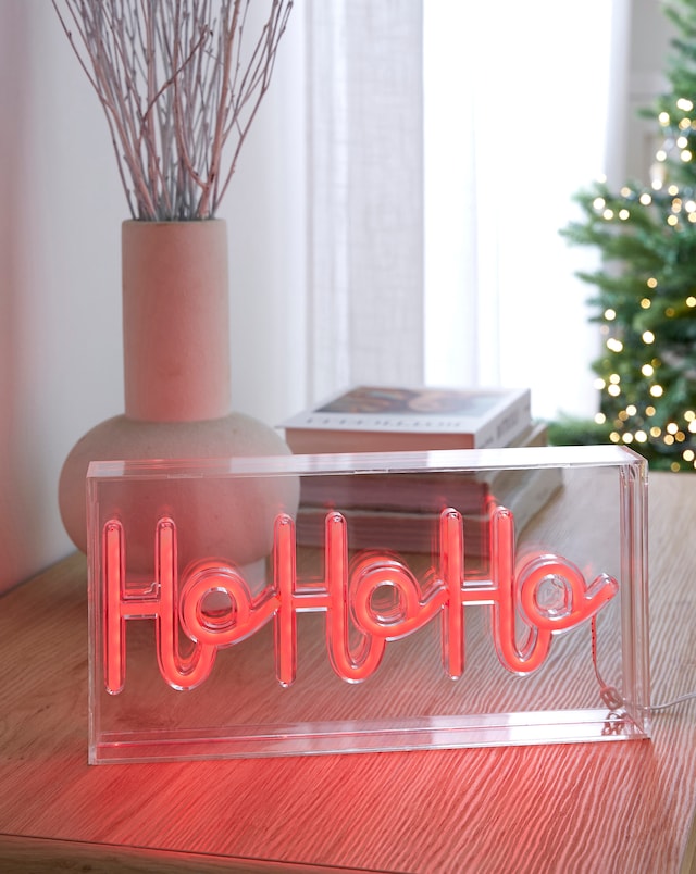 Ho Neon Christmas Sign