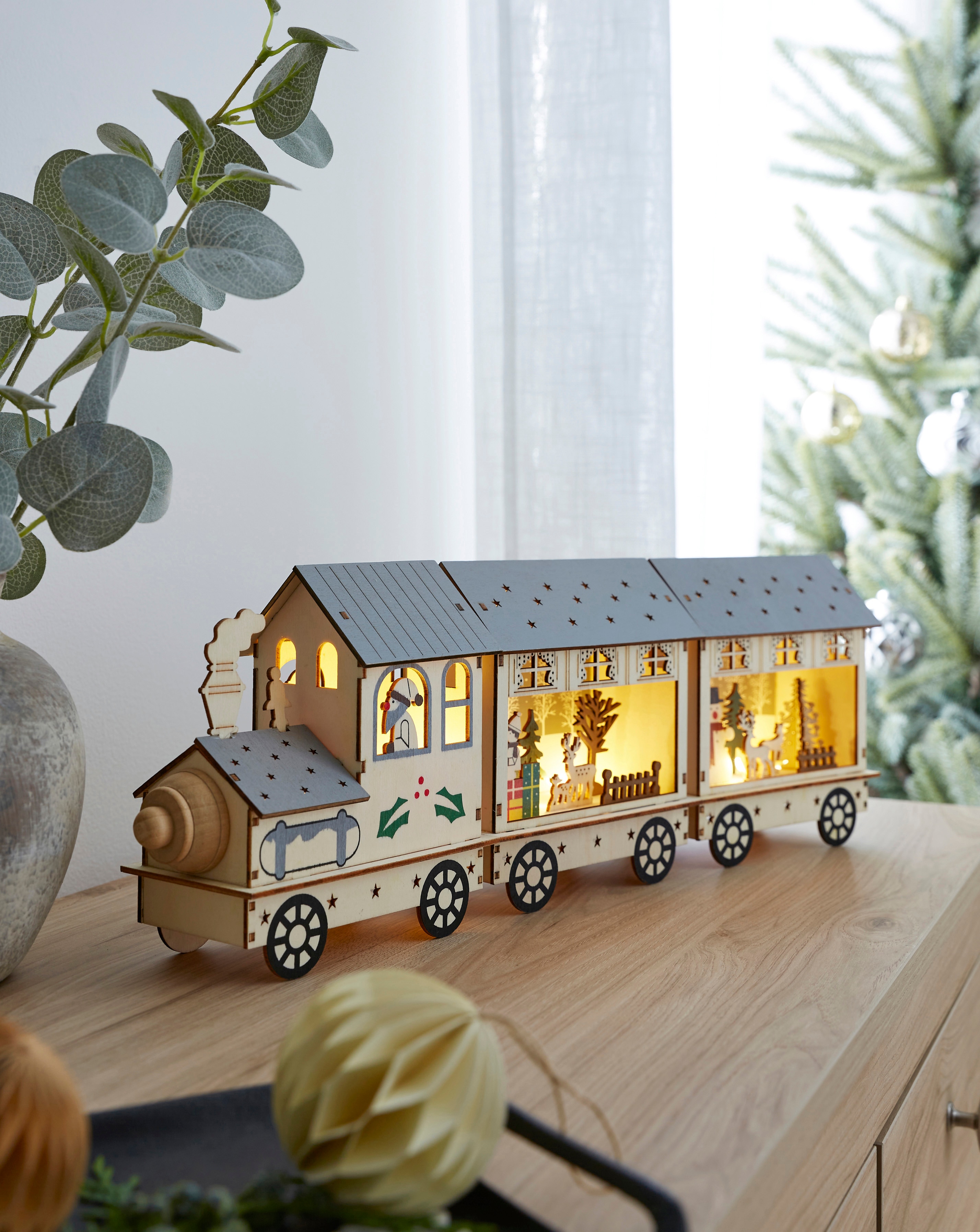 Light Up Wooden Train