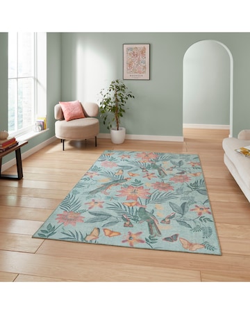 Catherine Lansfield Amaya Tropical Birds Rug