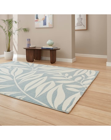 Catherine Lansfield Sorral Leaves Botanical Rug