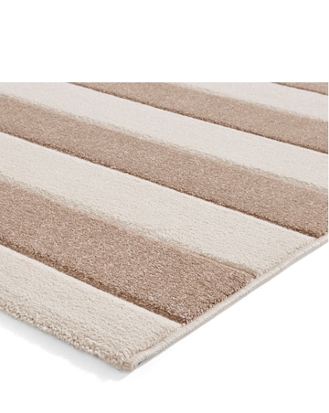 Catherine Lansfield Cove Stripe Modern Carved Rug