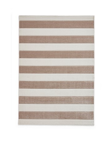 Catherine Lansfield Cove Stripe Modern Carved Rug