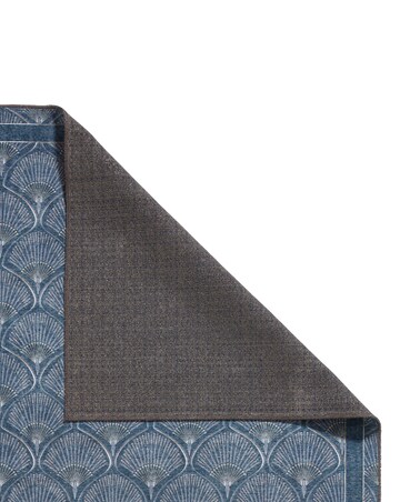 Catherine Lansfield Deco Peacock Washable Rug